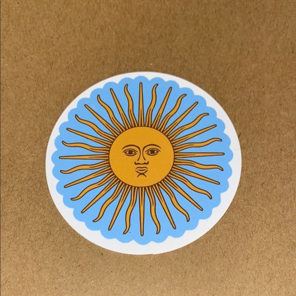 🌈20/$5🌈 Sun Design Sticker with Blue and Gold Accents